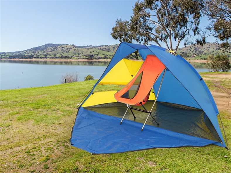 Tente de plage portable coupe-vent