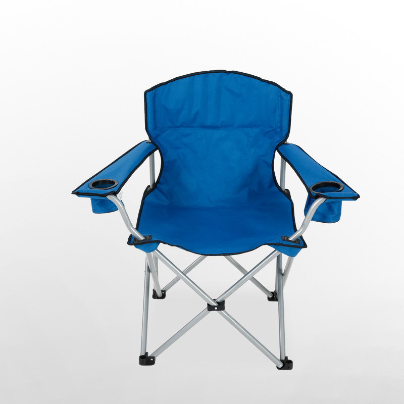 Chaise de camping avec porte-gobelet