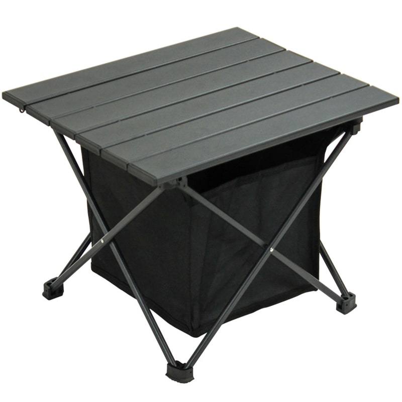 Mini table de camping pliable avec rangement