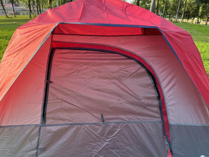 Tente de camping étanche à la pluie double portative extérieure 2/4/6 personnes