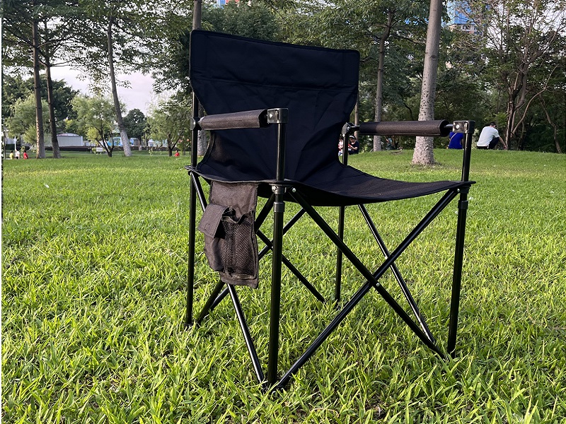 Chaise de camping pliable robuste avec poignée amovible