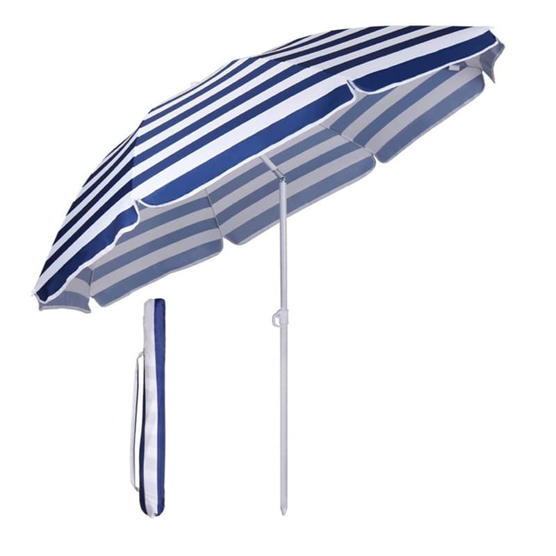 Parasol de plage inclinable avec évent